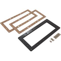 Skimmer Faceplate, Pentair/PacFab Bermuda, Wide Mouth, Black 516318