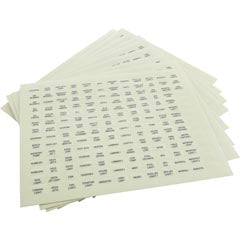 Label, Pentair, IntelliTouch®, Outdoor Ctrl Panel, Set of 10 520283