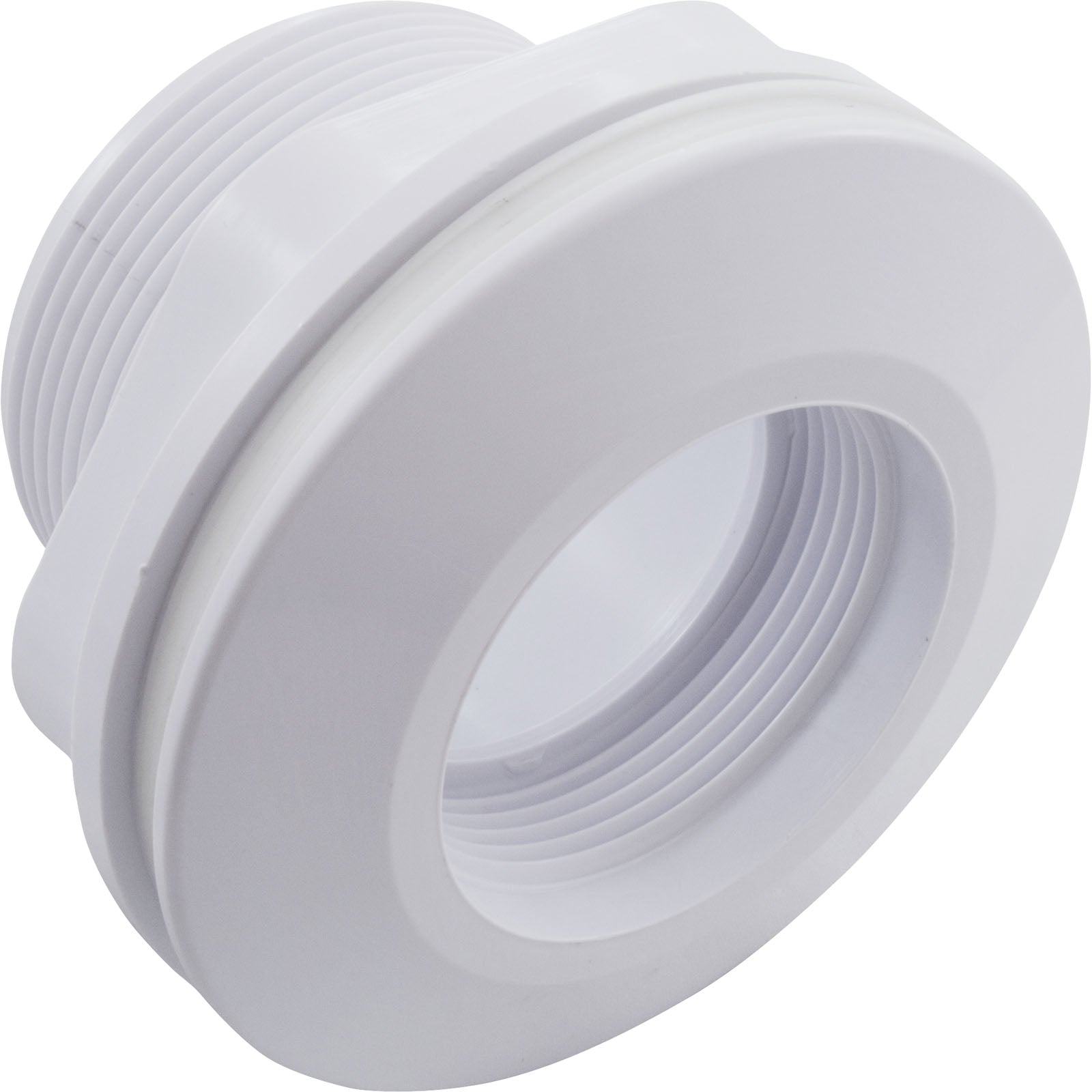 Wall Fitting, Vinyl Liner, Long Body, 1-1/2"s x 1-1/2"fpt, Wht 542411