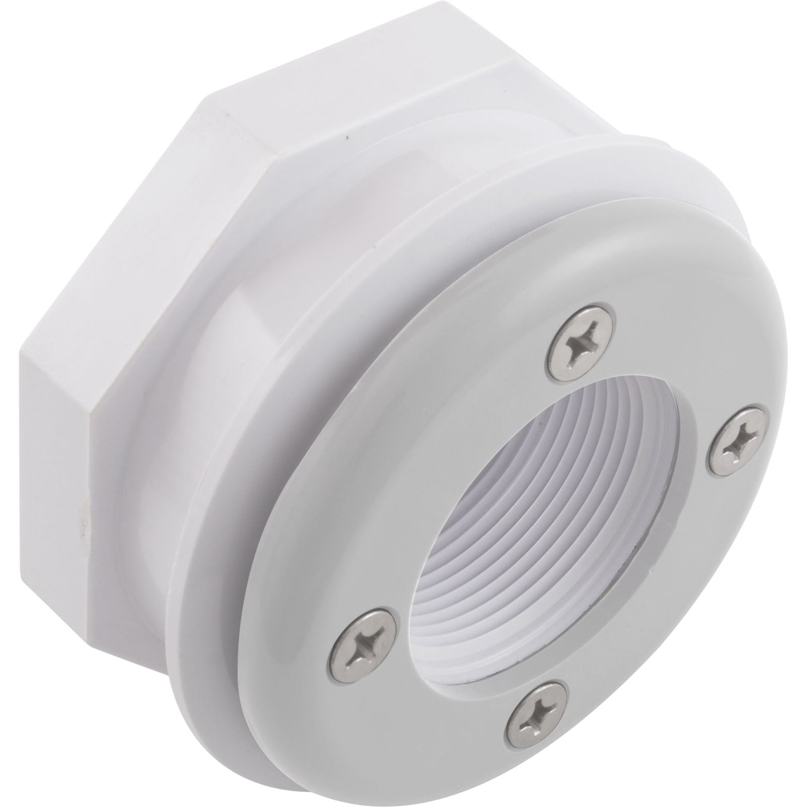Wall Fitting, Vinyl Std Body, 1-1/2"mpt x 1-1/2"fpt, White 86205100