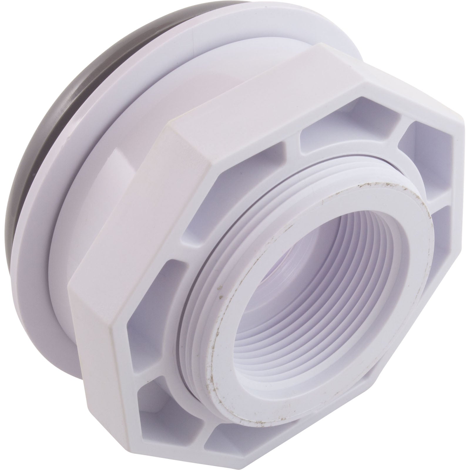 Wall Fitting, Vinyl Std Body, 1-1/2"mpt x 1-1/2"fpt, Gray 86205103