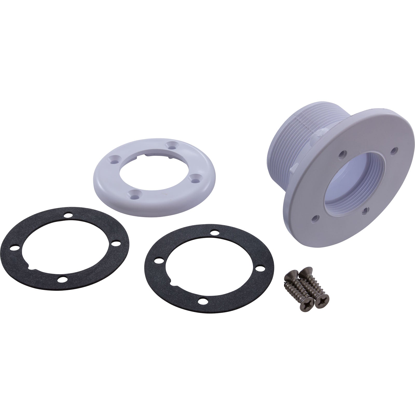 Wall Fitting, Vinyl Std Body, 1-1/2"mpt x 1-1/2"s, White 542429