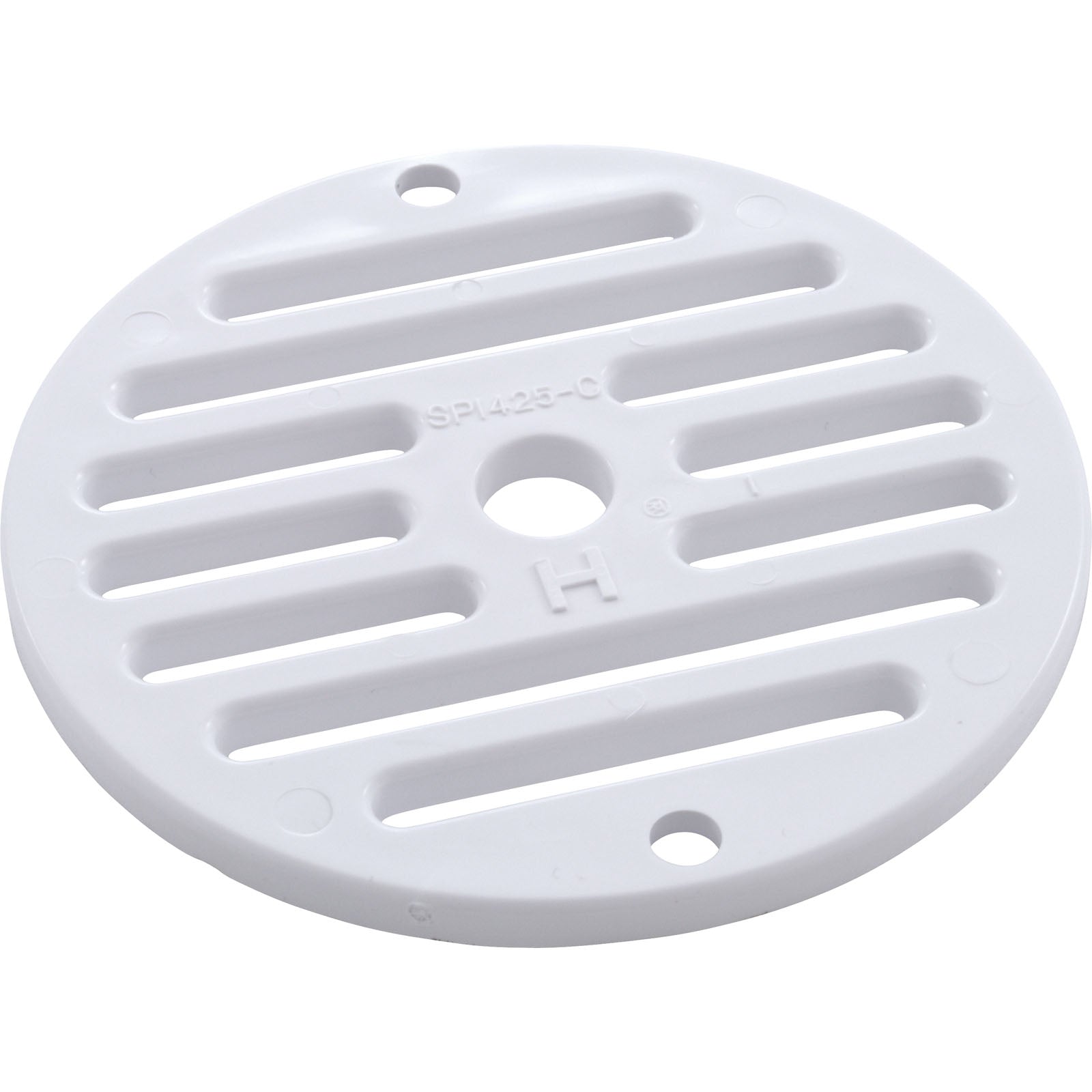 Faceplate Grate, Hayward, 4"fd, Inlet Fitting, White SPX1425C