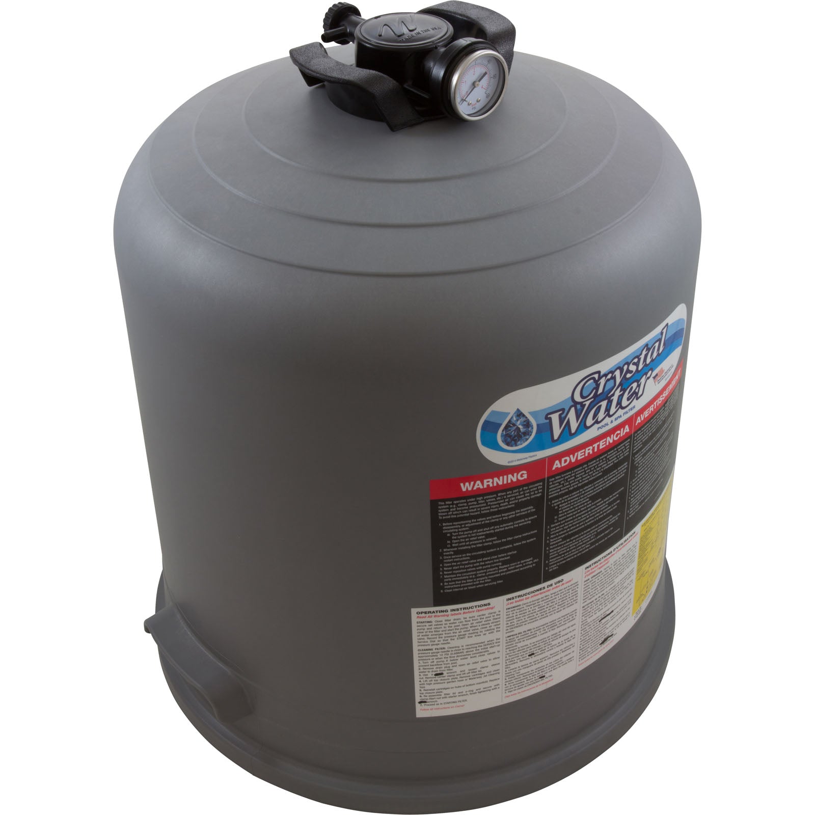 Tank Lid, Waterway Crystal Water, 525 sqft, w/Label/ 550-4480