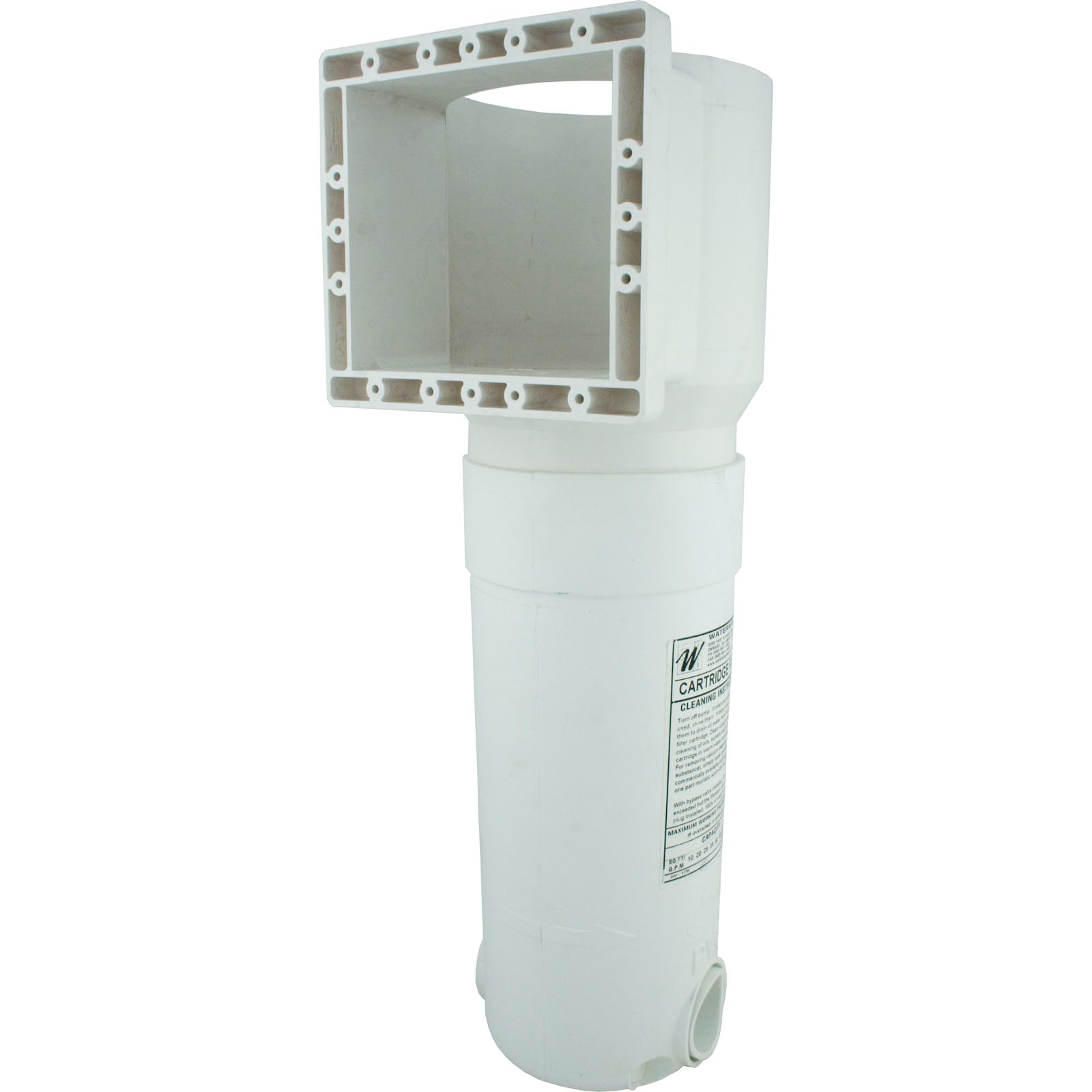 Skimmer Body, WW Front Access, Short Throat, 1-1/2", w/Valve/ 550-5020