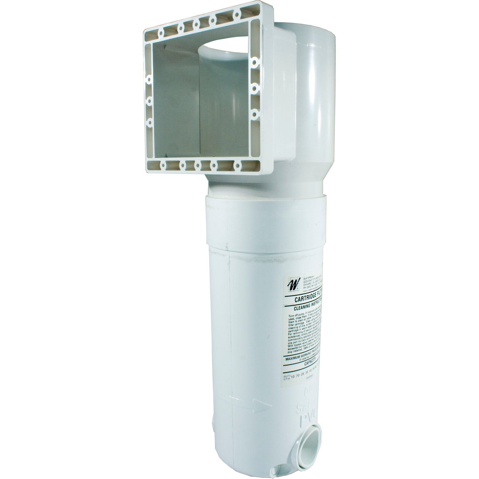 Skimmer Body, WW Front Access, Short Throat, 1-1/2", w/Plug/ 550-5030