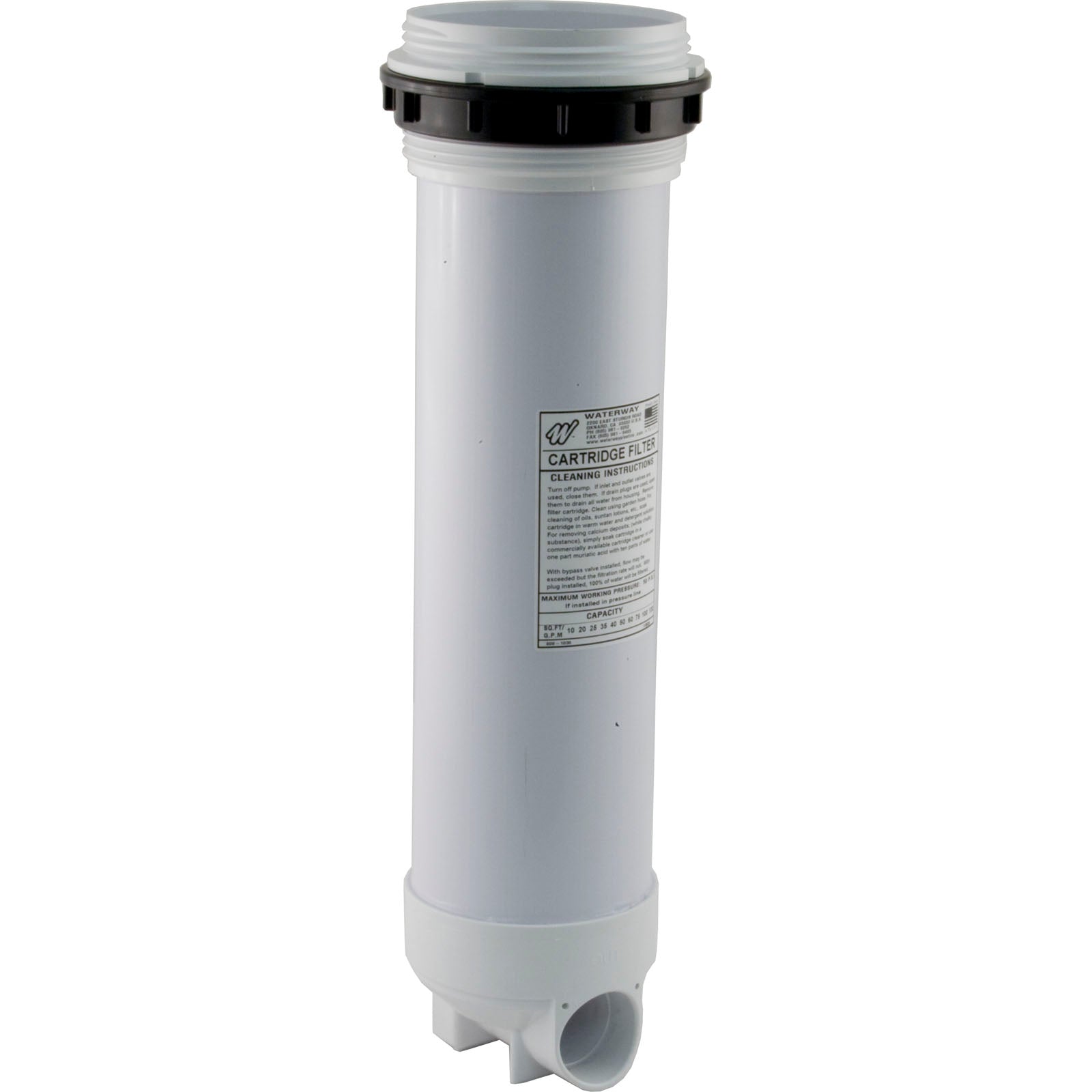 Tank Body, Waterway Top-Load, with Bypass Valve, 2" Extended/ 550-5230