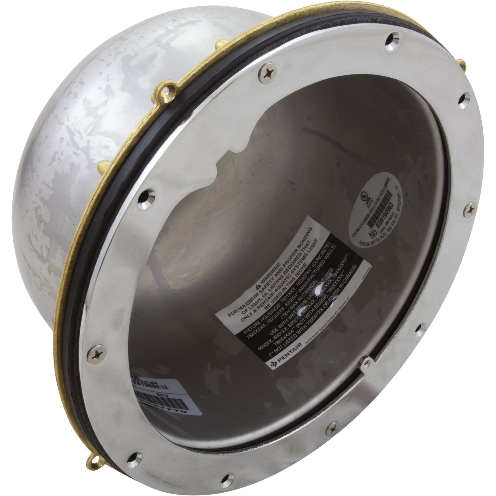 Light Niche, Pentair Large SS, 3/4" Rear Hub, Vinyl/Fiberglass 78232400