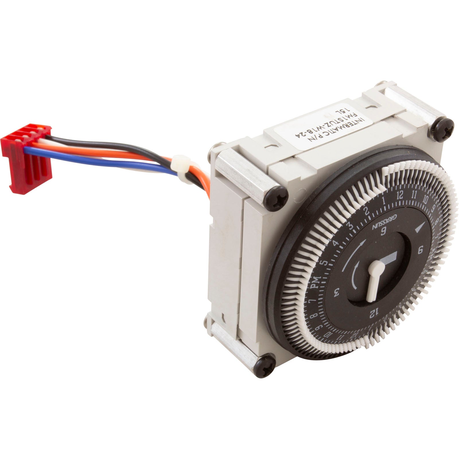 Timer, Grasslin, SPDT, Panel Mount, 24 vac, 24hr, w/Harness TMRLX