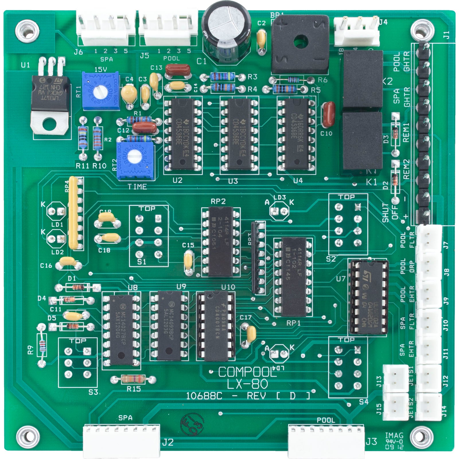 PCB, Pentair, Compool PCLX80