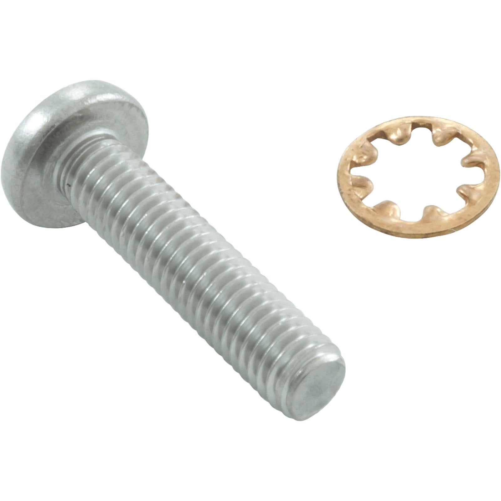 Zodiac Polaris 48-045 Front Axle 10-32 x 7/8" Stainless Steel Pan Screw with Star Washer