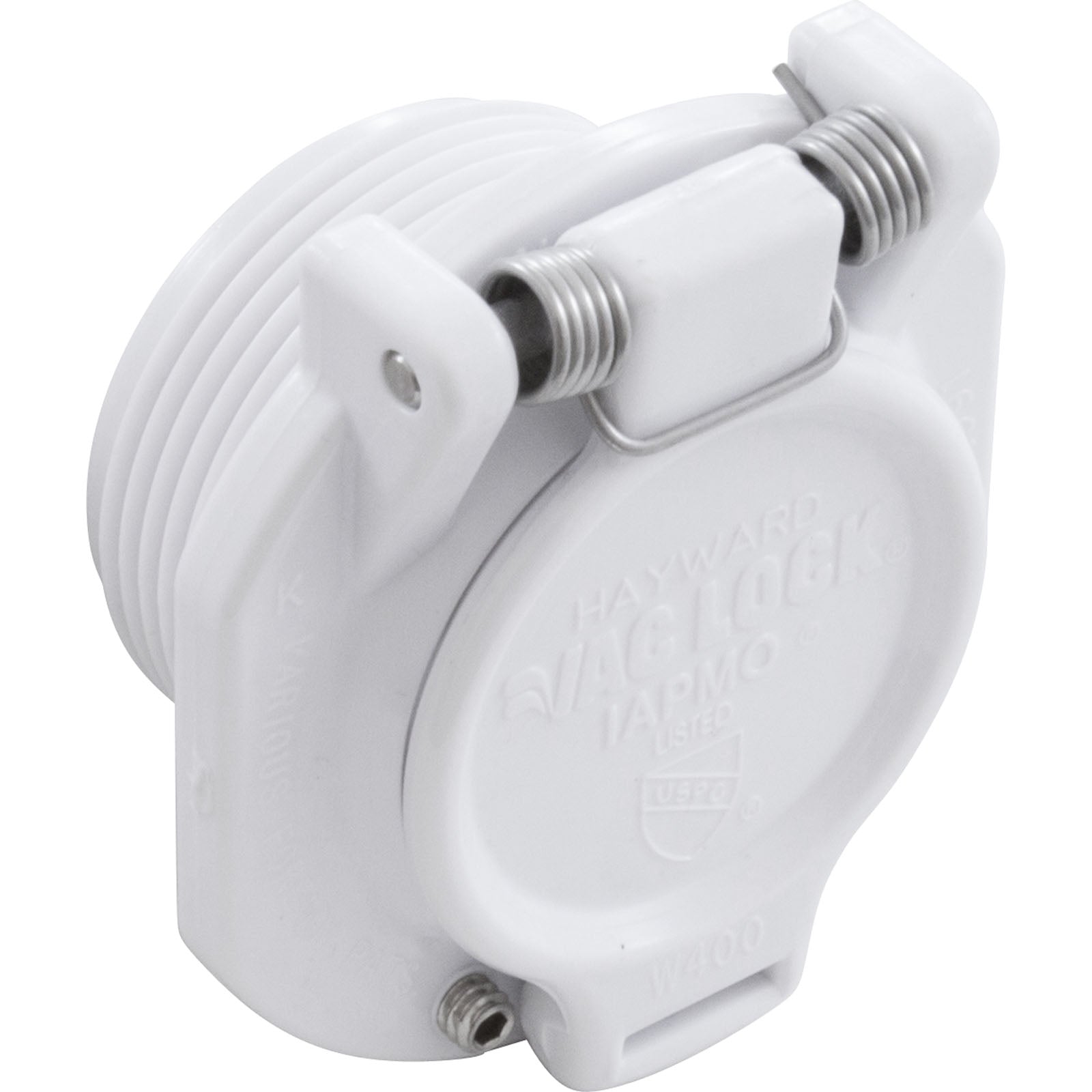 Vac Lock Safety Wall Fitting,  1-1/2"mpt, Wht W400BWHP