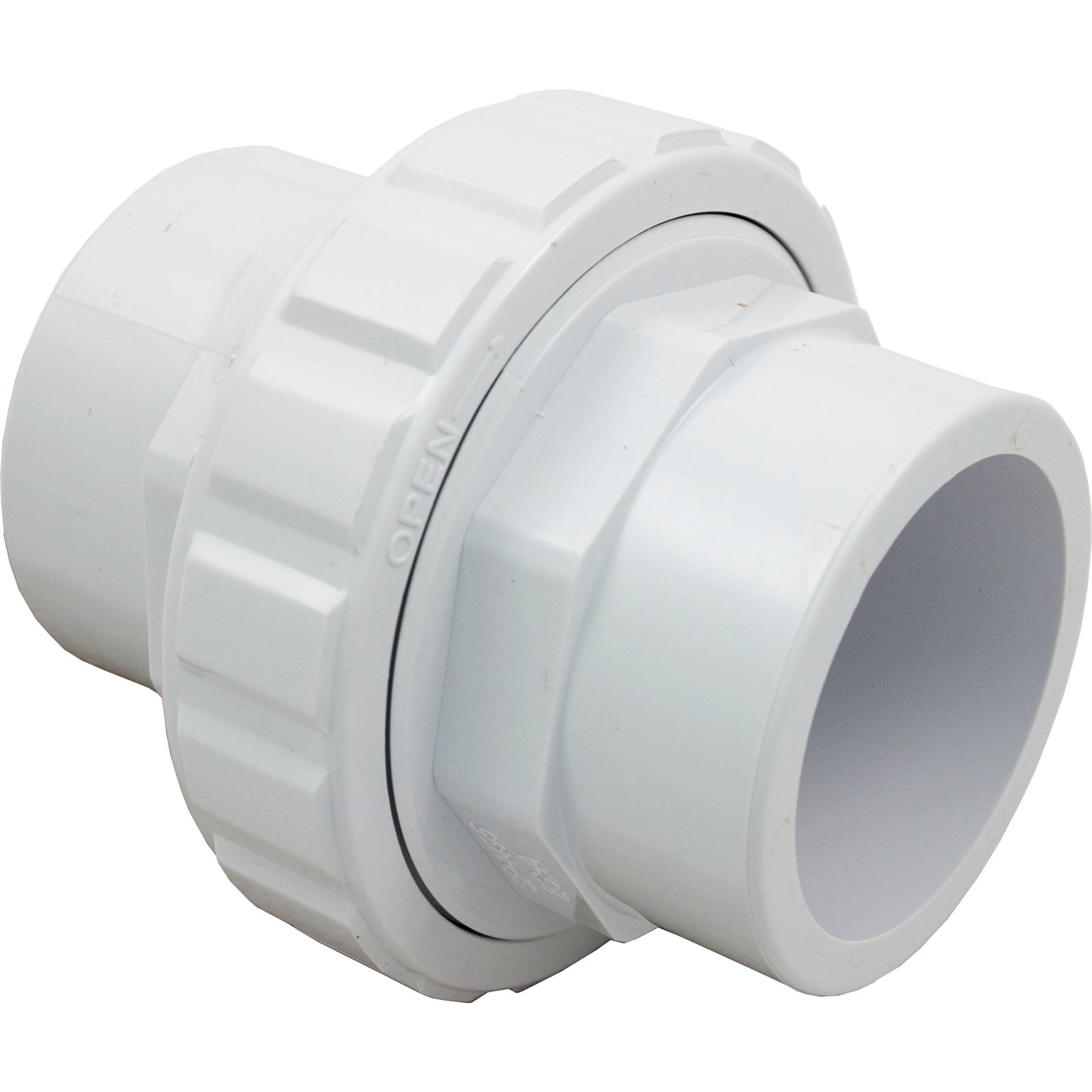 Union, 1-1/2" Slip x 2" Spigot, Flush, White SP14952S