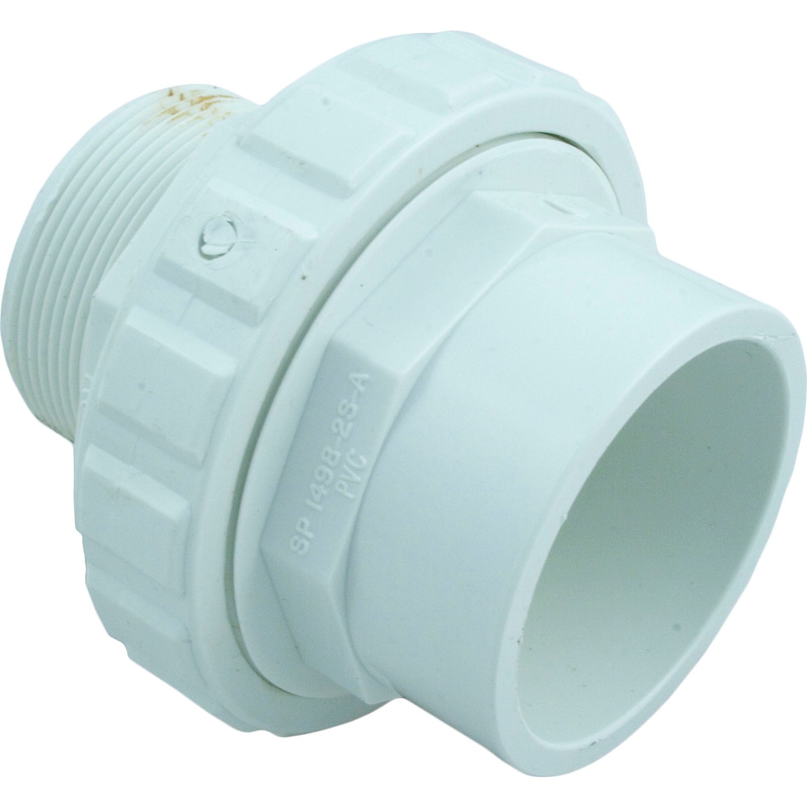 Union, 2" Male Pipe Thread x 2" Slip, Flush, White SP14983S