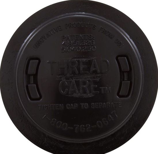 Caretaker 1 1/2" & 1" Threadcare Return Inlet Jet Black CT33112