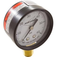 Pressure Gauge, 1/4"mpt, 0-60psi, Bottom Mount, Generic IPG602-4LNL