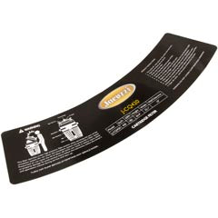 Jacuzzi J-CQ420 Label For Cartridge Filter - LABEL445