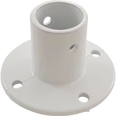 1.9" Slide Flange, White Aluminum Permacast, PF3119