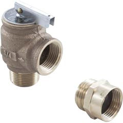Pressure Relief Valve, Jandy/Zodiac, 3/4" x 3/4", 75psi, polymer R0336100