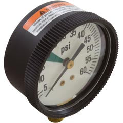 Pressure Gauge, Zodiac Ray-Vac/DM Hose, 60 psi, Bottom Mount R0377700