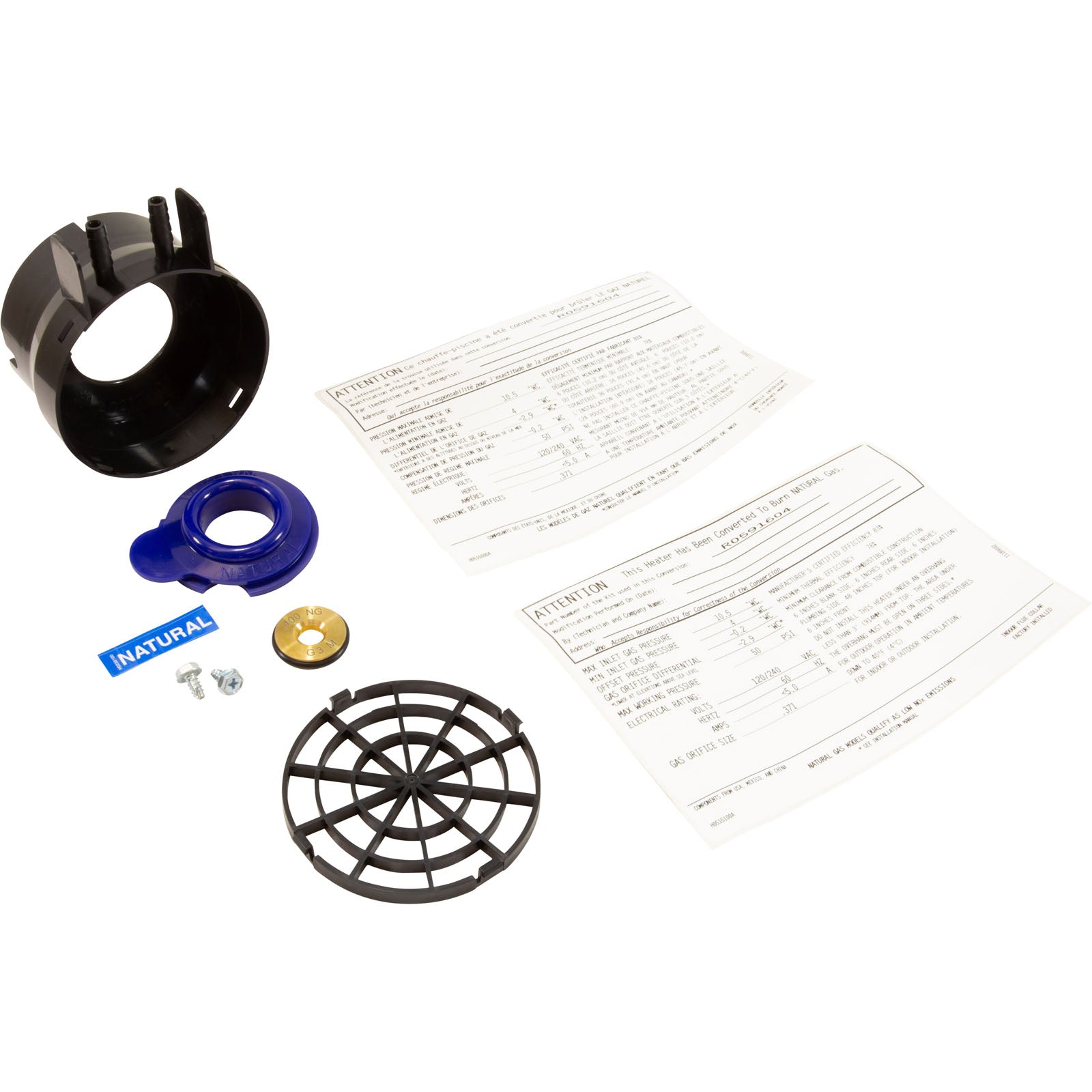 Fuel Orifice Kit, Zodiac Jandy JXi 400, Natural Gas/ R0591604