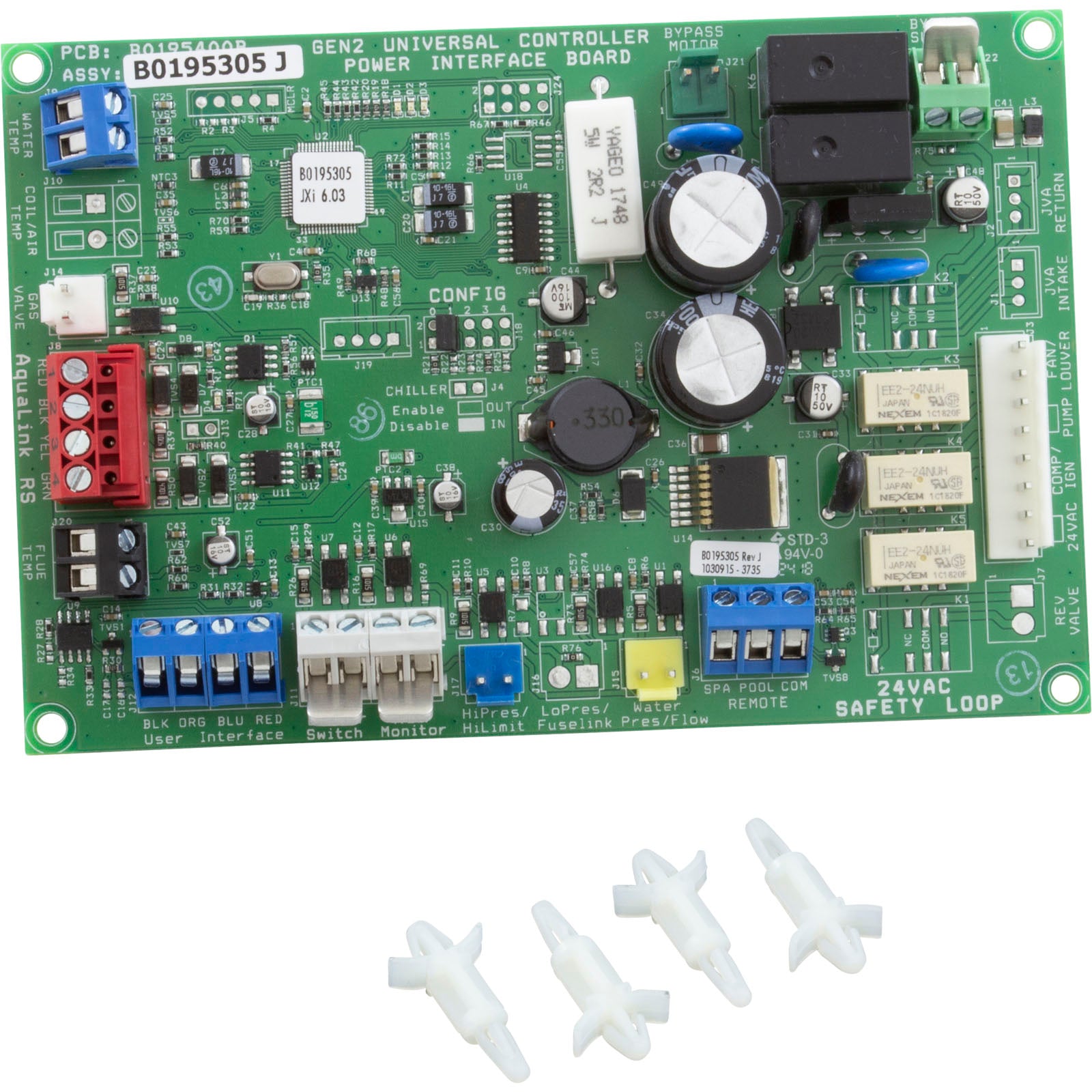Power Interface Board (PIB) , Zodiac/Jandy Jxi, Generation 2/ R0719500