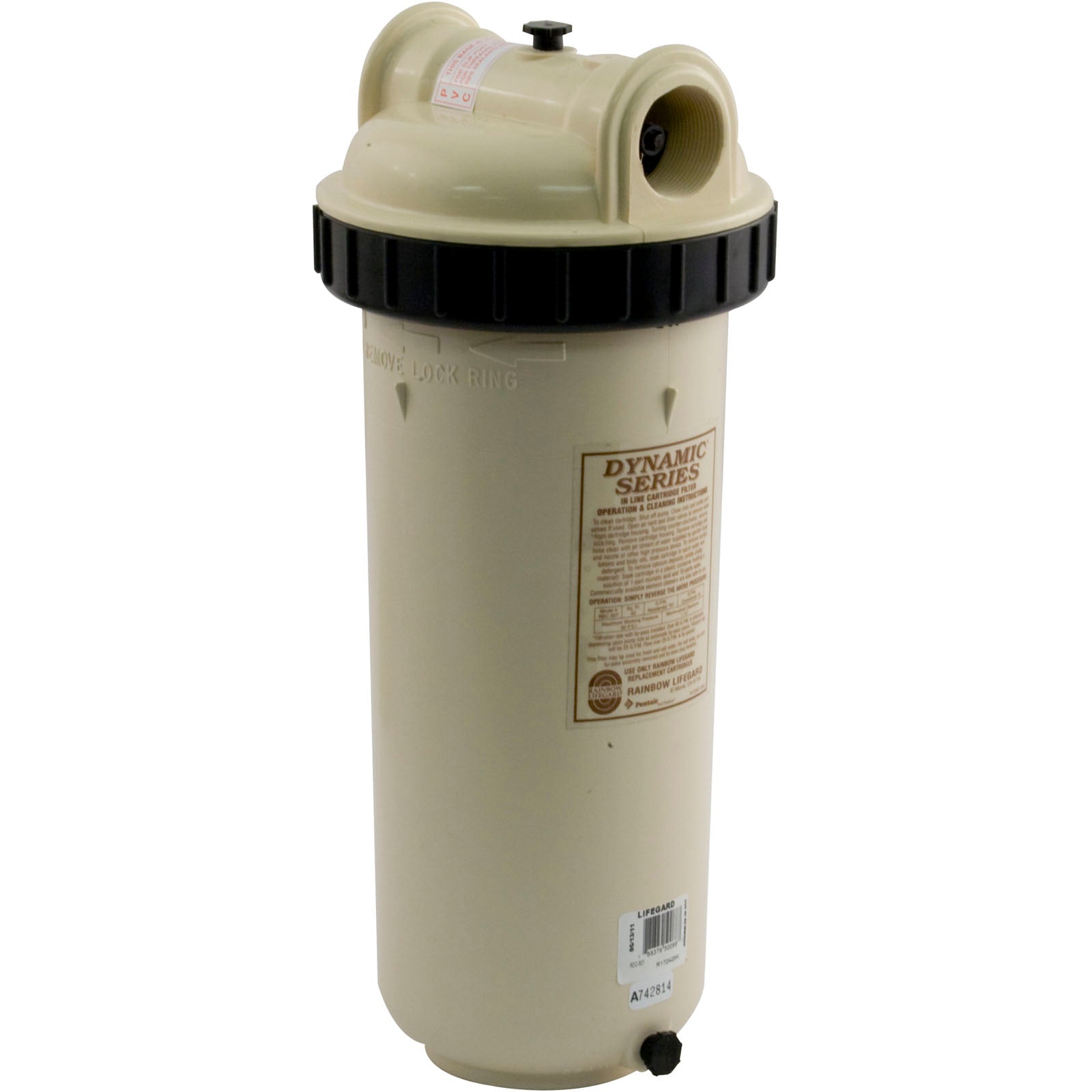 Cartridge Filter, Pentair Rainbow RDC-50, Inline, 1-1/2"fpt- R172425K