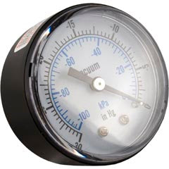 Vacuum Gauge, Pentair Vac-Mate Skimmer, 0-30psi, Back Mount R36006