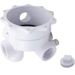 Body Assembly, Hayward SP0715 2" Vari-Flo Valve, White SPX0715ALLAA