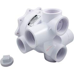 Body Assembly, Hayward SP0715 2" Vari-Flo Valve, White SPX0715ALLAA