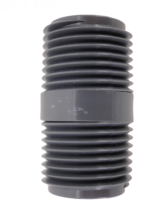Pentair R172256Z .5" MPT Short Nipple for Automatic Chlorine/Bromine Feeder #320X