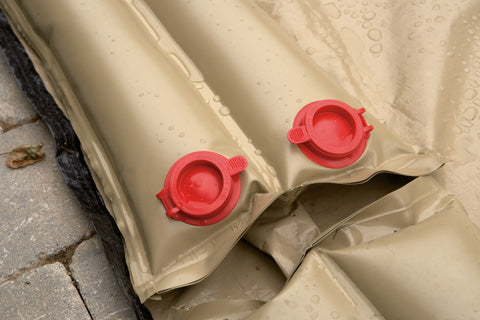 1' X 8' Double Tan Water Tube, 20 Gauge, Single Valve 10 Pack