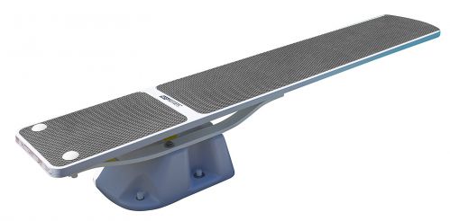 S.R. Smith 6' White Salt Pool Jump System W/ 6' TrueTread Board - White W/ Gray TrueTread