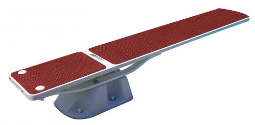 S.R. Smith 6' Salt Pool Jump System W/ 6' TrueTread Board - White W/ Red TrueTread
