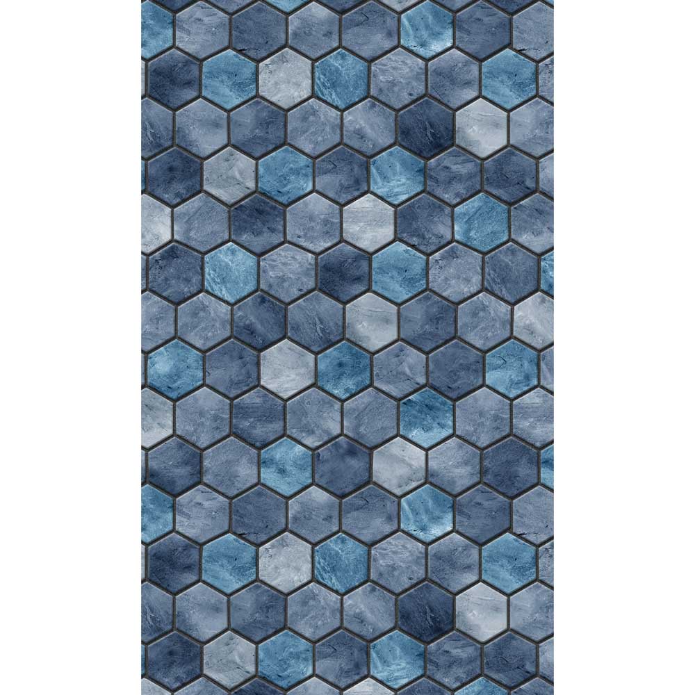 18' x 33' Oval Travertine Hex 52" Uni-Bead Above Ground Pool Liner