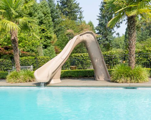 S.R. Smith 670-209-58223 Typhoon Left Curve Pool Slide, Sandstone
