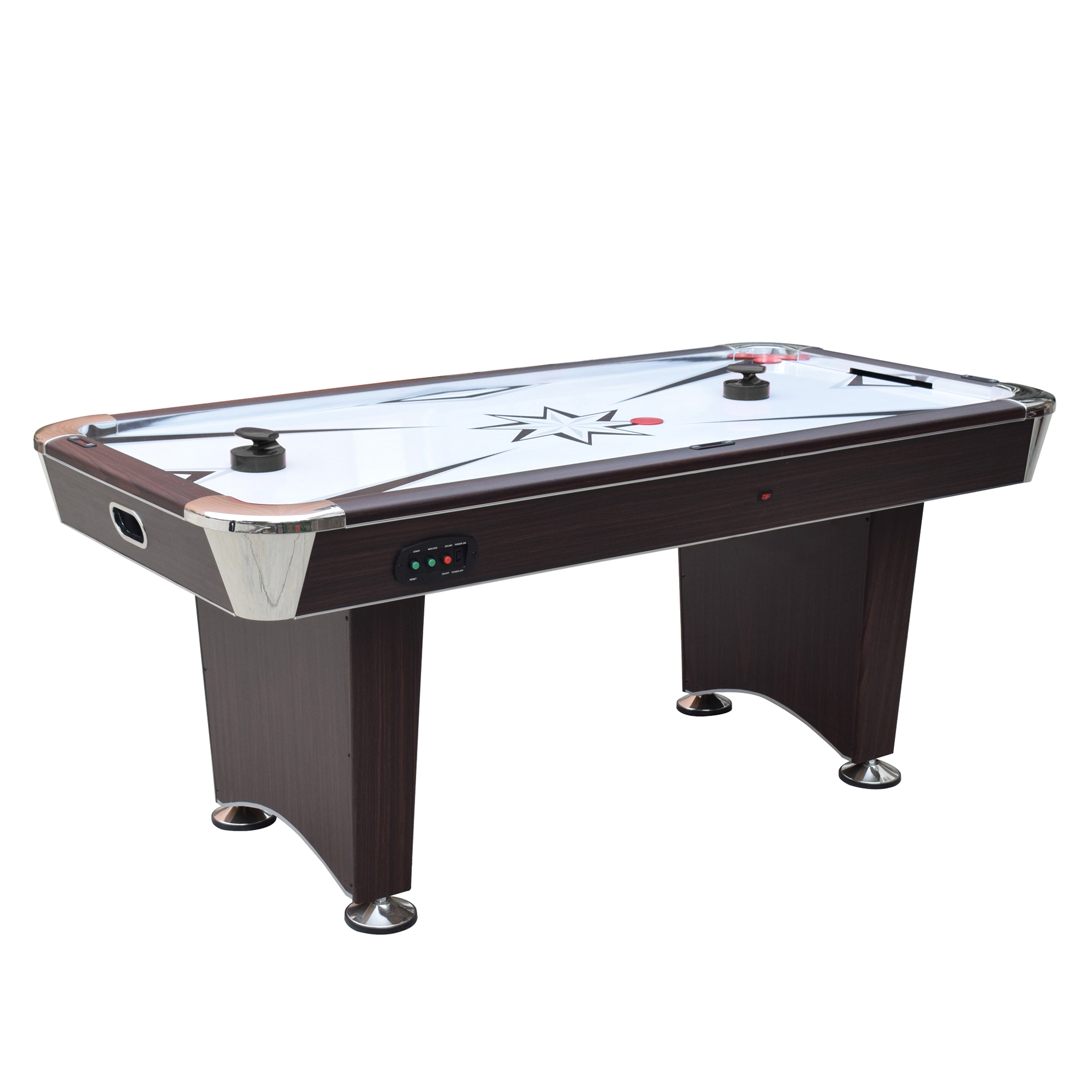 Midtown II 6-ft Air Hockey Table with LED Scoring - Dark Cherry Finish - BG50388