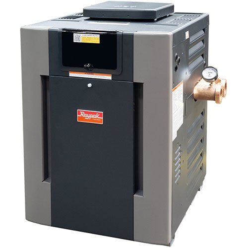 Raypak 407 LowNOx ASME Bronze Cupro Nickel Pool Heater - Natural Gas - B-R407A-EN-X