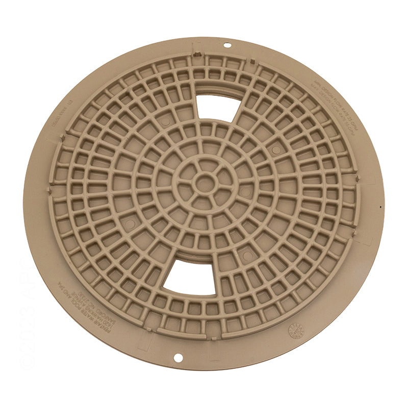 Skimmer Lid, Pentair Sta-Rite U-3, 9-13/16"od, Tan 08650-0158
