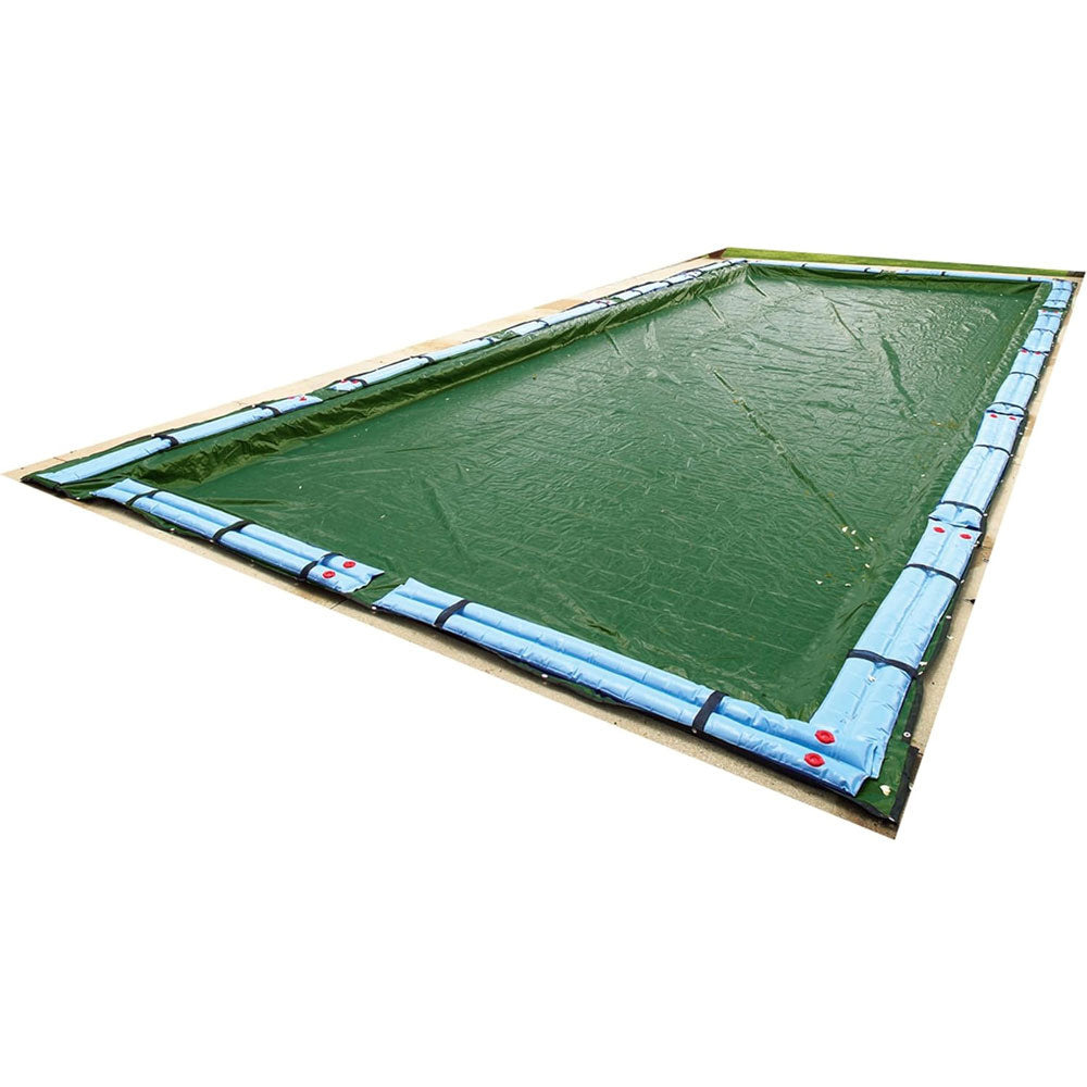 20' x 40' Rectangle 12-Year In Ground Pool Winter Cover - Green