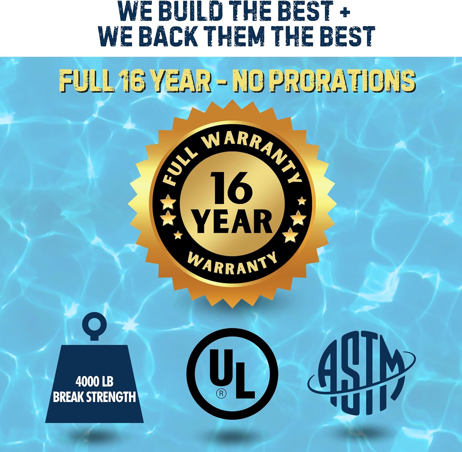16 Year Full Warranty Gorilla Safety Pool Cover