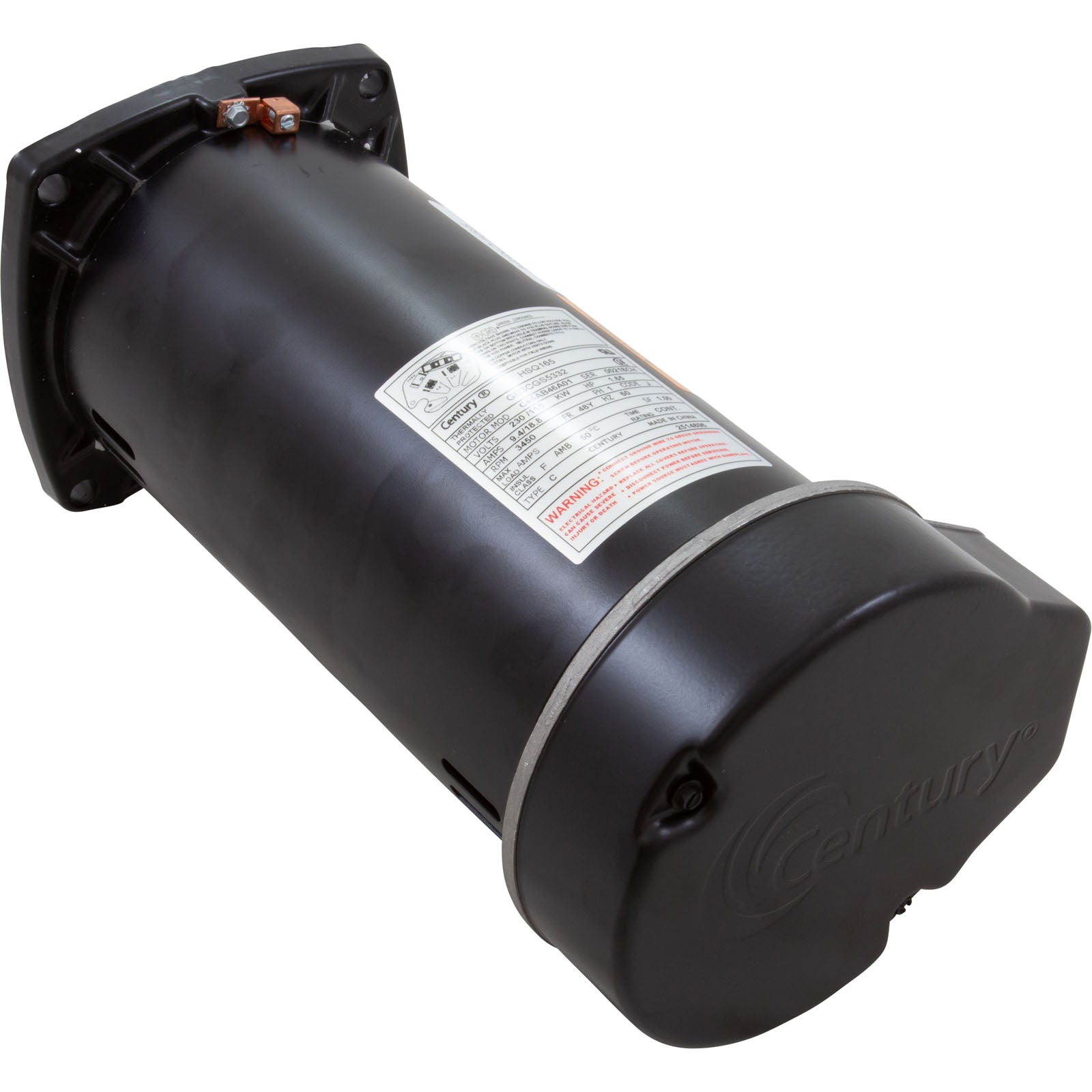 Century 1.65 THP  Centurion Pump Motor Square Flange 1-Speed 115/230V 48Y Frame | HSQ165