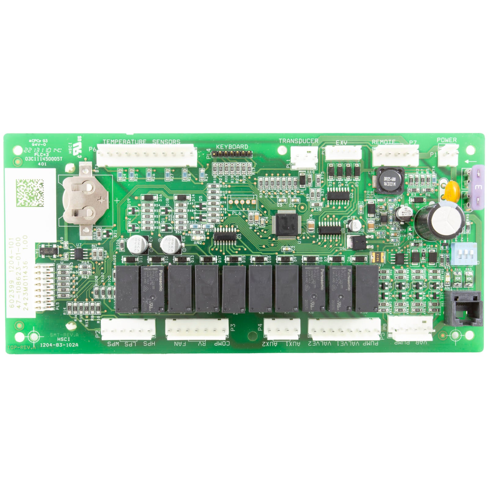 Raypak 100-10000347 Heat Pump Digital Control Board 9350/9353 5450-8450