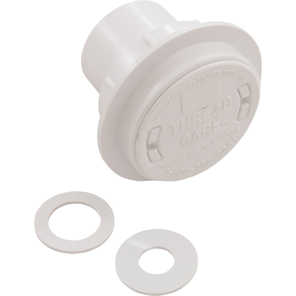 Caretaker 1 1/2" & 1" Threadcare Return Inlet White - 3-3-110