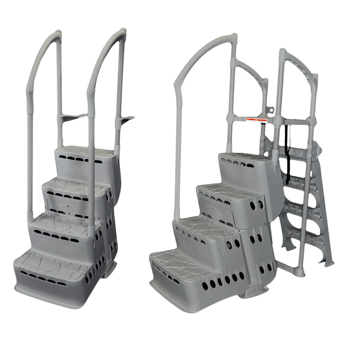 Biltmor Ladder with Deck Attachments - Gray