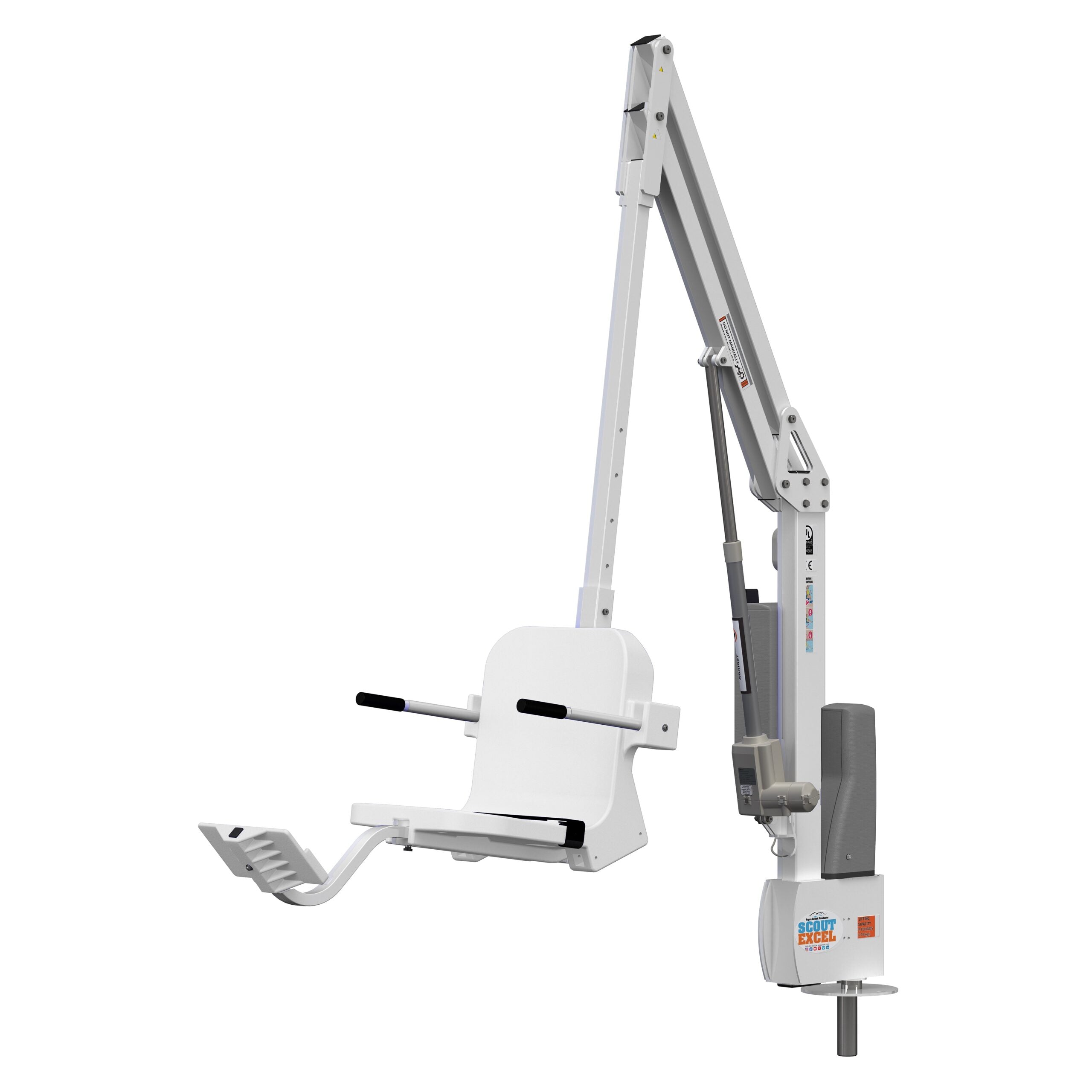Aqua Creek Scout Excel Pool Lift- 375lb Capacity - White/White| F-SCTXL-W