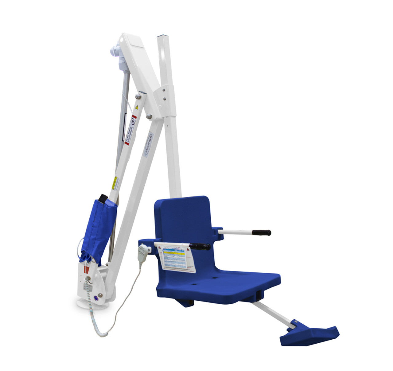 Aqua Creek The  The Mighty 600 Pool Lift- 600 lb Capacity - White/Blue| F-MTY600