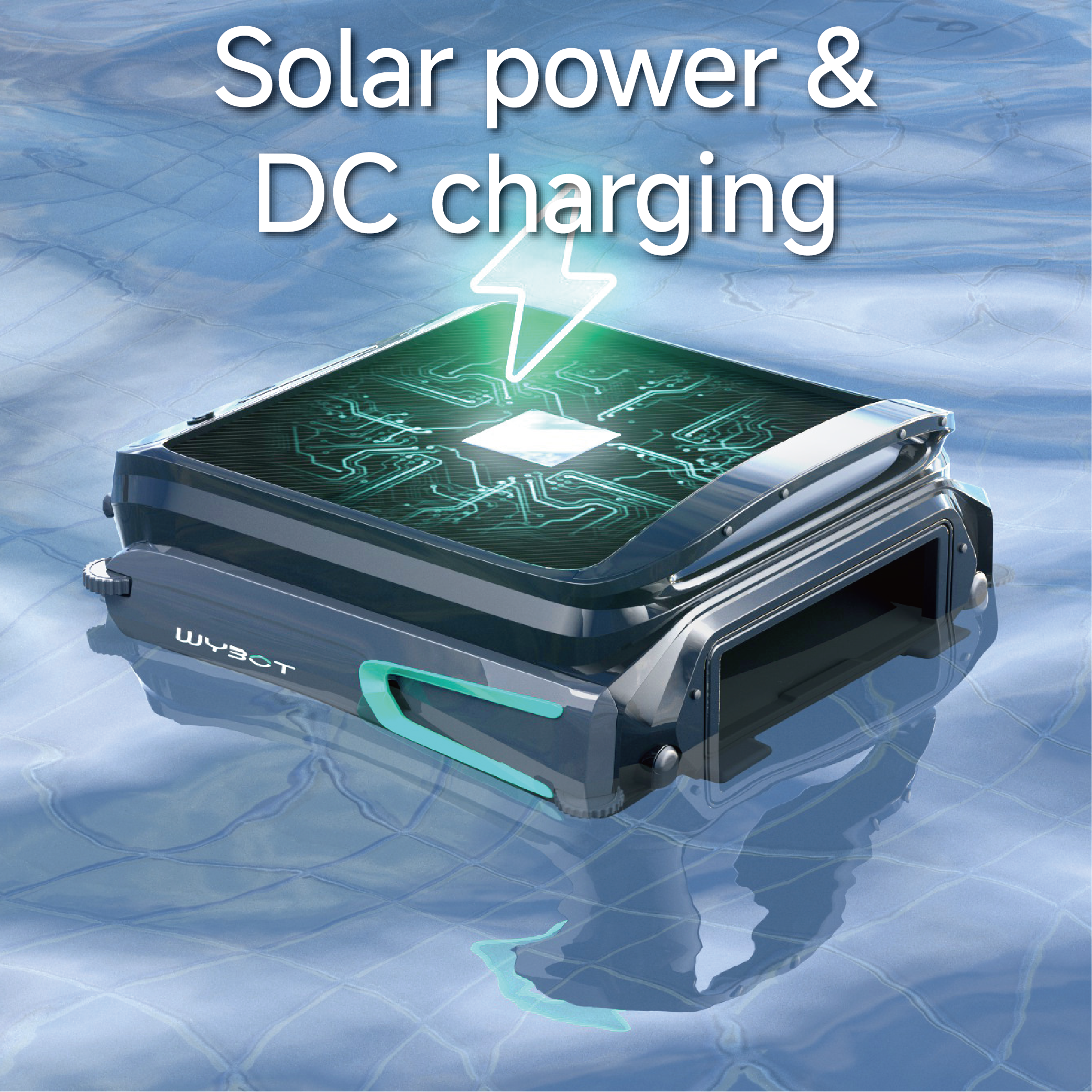 WYBOT F1 Pool Skimmer Solar Powered Robotic Cleaner