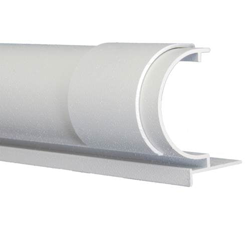 Cinderella CP2 Bullnose Coping W/ Liner Track - 2' Radius Corner - 4 Pack - White - CP2PCP2