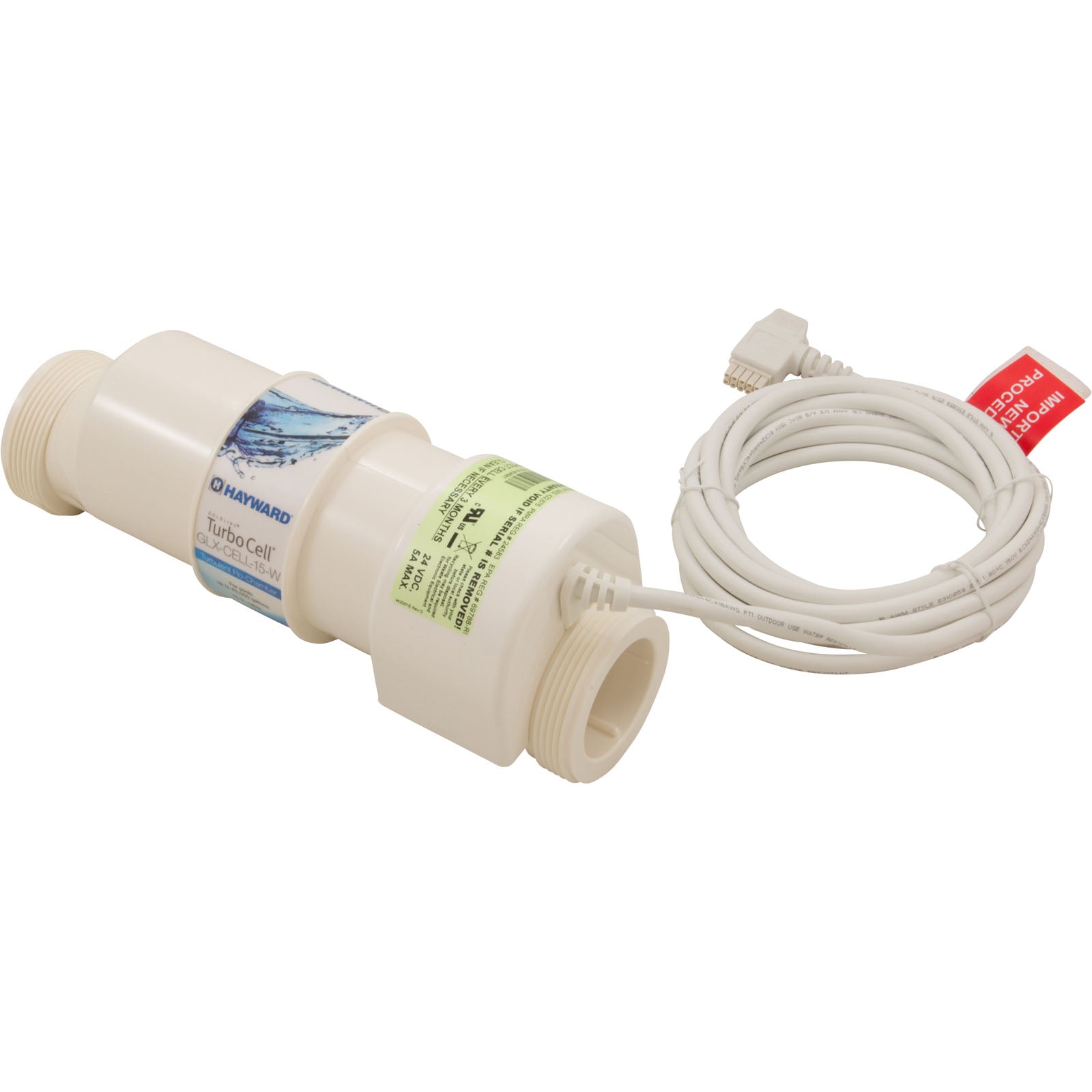 Hayward GLX-CELL-15-W AquaRite® Replacement TurboCell 40K gal with 15' Cord - Replaces T-CELL-15